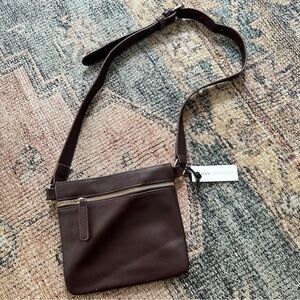 NWT Lulu Dharma Chestnut Square Brown Belt Bag sz OS